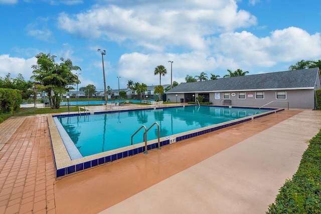 5606 Channel Dr, Lake Worth, FL 33463 - pool featuring a patio