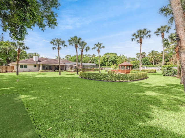 8659 Thousand Pines Cir, West Palm Beach, FL 33411 - view of yard featuring a gazebo
