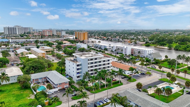 3212 NE 12th St Unit 201, Pompano Beach, FL 33062 - birds eye view of property with a view of city