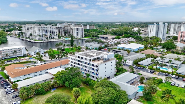 3212 NE 12th St Unit 201, Pompano Beach, FL 33062 - bird's eye view featuring a water view