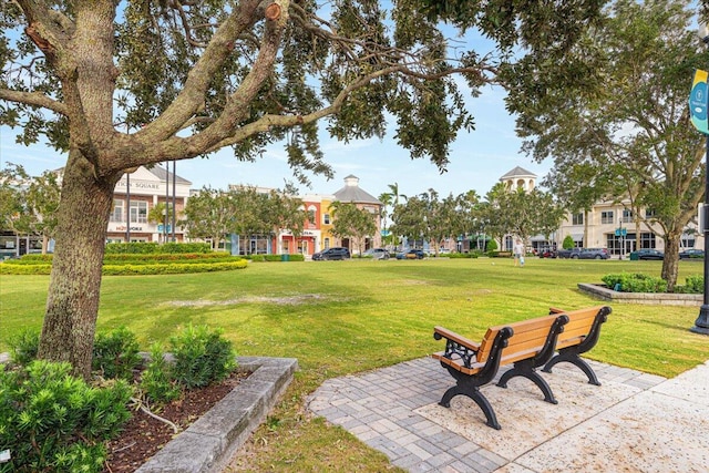 surrounding community featuring a lawn
