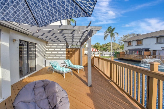 2406 Landings Blvd, Greenacres, FL 33413 - wooden terrace featuring a pergola