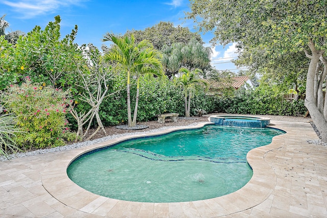 725 N Ocean Breeze, Lake Worth Beach, FL 33460 - view of pool with a pool with connected hot tub and a patio area
