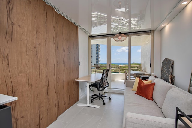 4101 N Ocean Blvd Unit 504, Boca Raton, FL 33431 - home office featuring a wall of windows