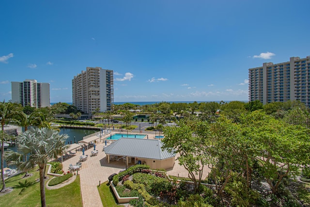 4101 N Ocean Blvd Unit 504, Boca Raton, FL 33431 - drone / aerial view with a water view