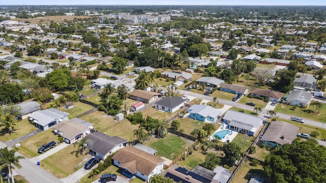bird's eye view featuring a residential view