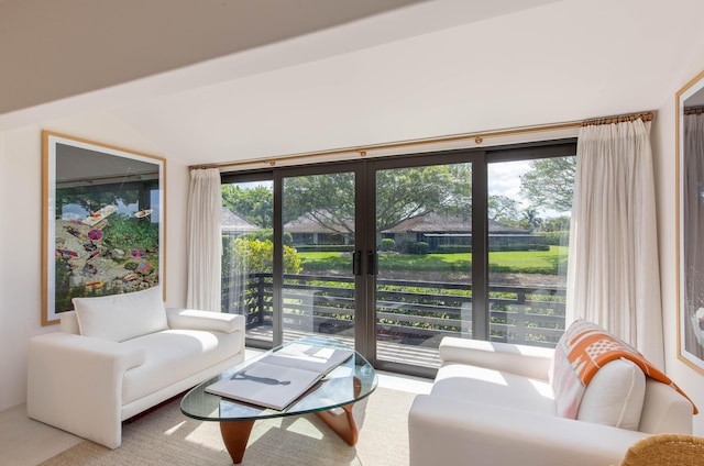view of living area