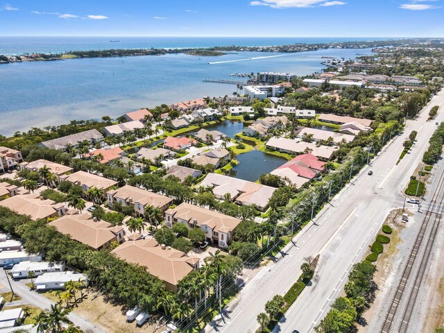 210 Via Villagio, Hypoluxo, FL 33462 - drone / aerial view featuring a water view and a residential view