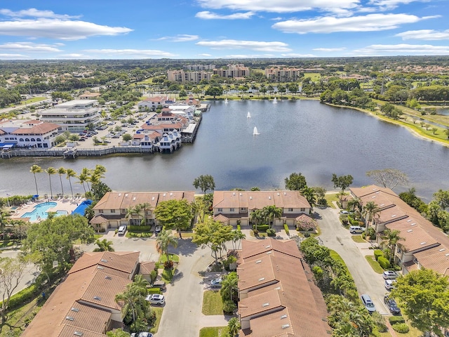 6807 Via Regina Unit 1, Boca Raton, FL 33433 - bird's eye view of a large body of water
