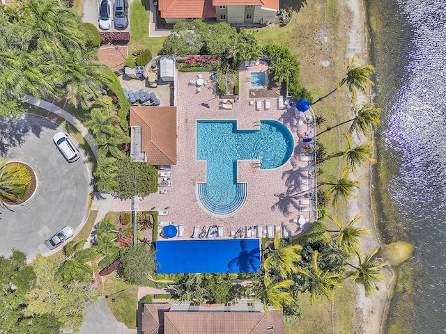 6807 Via Regina Unit 1, Boca Raton, FL 33433 - aerial view of property's location with a pool area