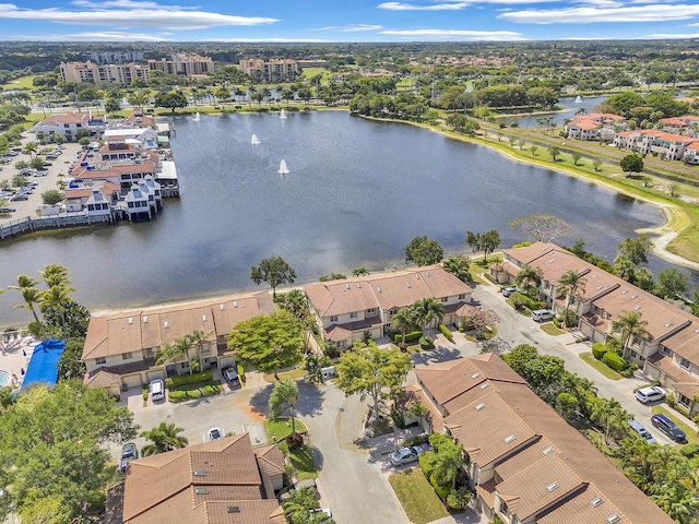 6807 Via Regina Unit 1, Boca Raton, FL 33433 - aerial view of residential area with a nearby body of water