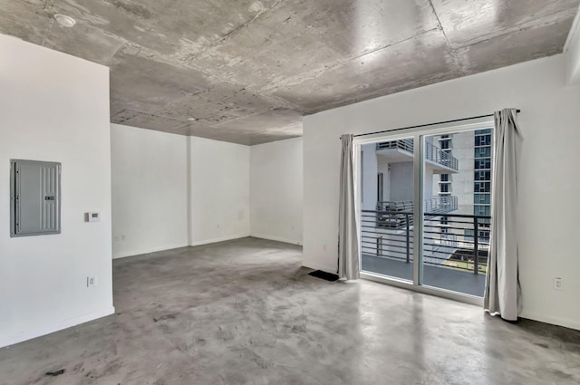 234 NE 3rd St Unit 2206, Miami, FL 33132 - unfurnished room with electric panel and concrete flooring