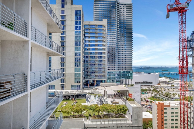 234 NE 3rd St Unit 2206, Miami, FL 33132 - view of building exterior with a water view and a city view