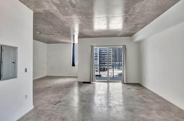 234 NE 3rd St Unit 2206, Miami, FL 33132 - unfurnished room featuring electric panel and finished concrete flooring