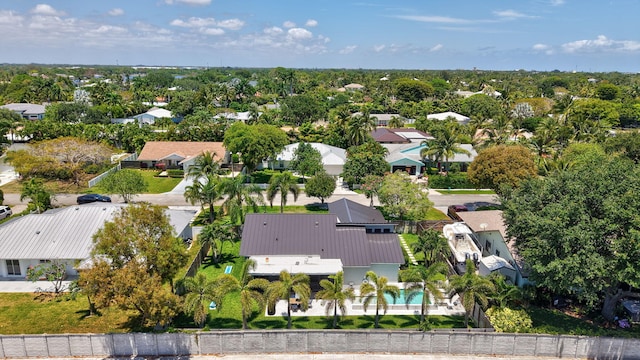 bird's eye view featuring a residential view