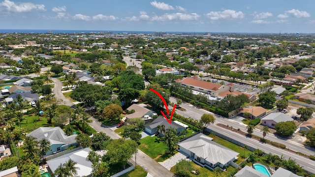 bird's eye view featuring a residential view