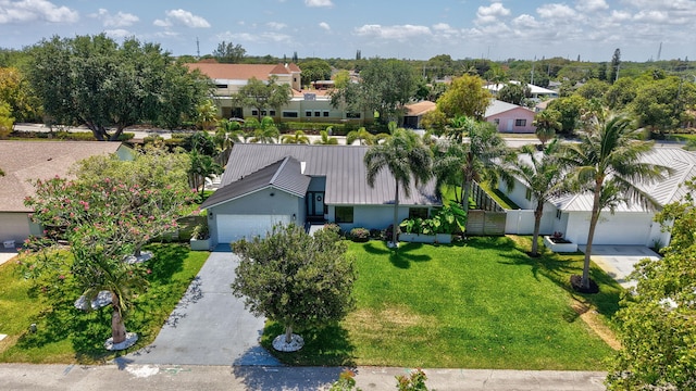 drone / aerial view featuring a residential view