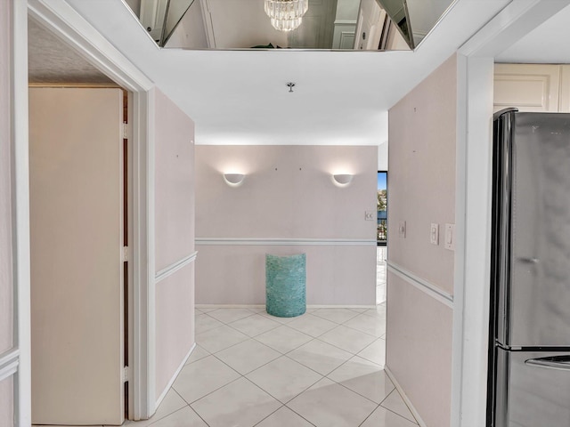 4740 S Ocean Blvd Unit 606, Highland Beach, FL 33487 - hall featuring light tile patterned flooring