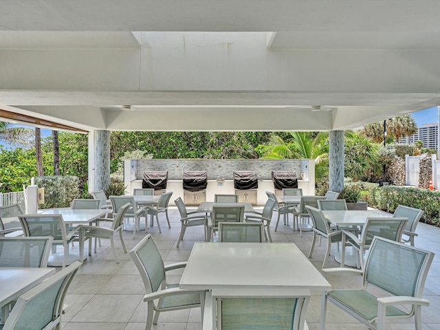 4740 S Ocean Blvd Unit 606, Highland Beach, FL 33487 - view of patio featuring outdoor dining area