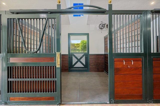 view of horse barn