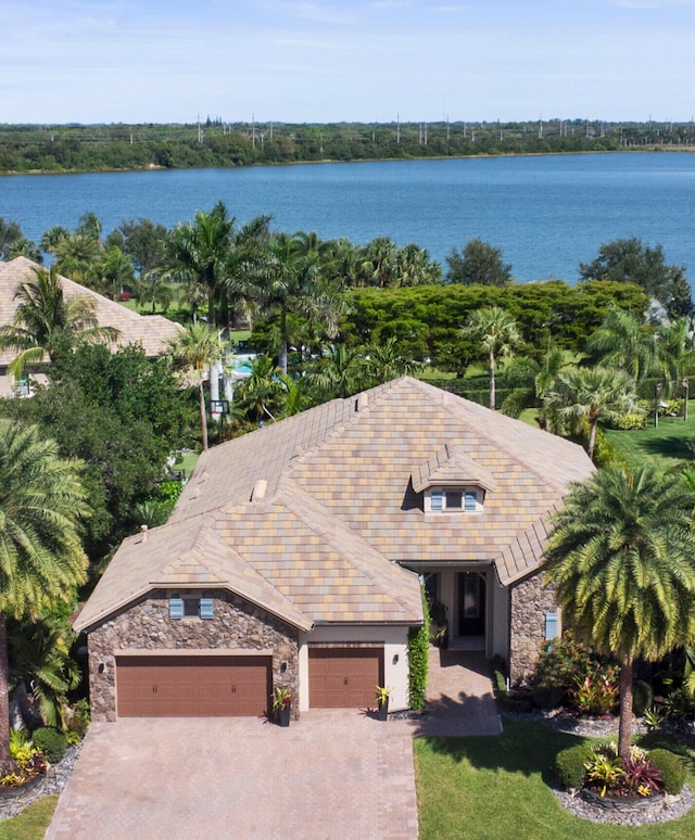 10895 Pisa Rd, Wellington, FL 33414 - birds eye view of property with a water view