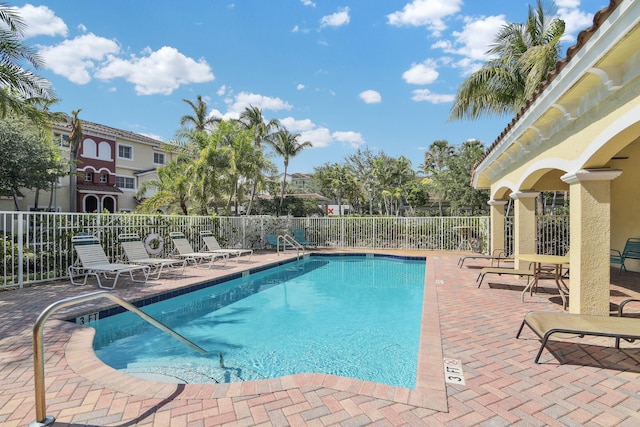 324 Bayfront Dr, Boynton Beach, FL 33435 - pool featuring fence and a patio