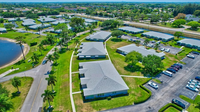 14699 Canalview C Dr Unit C, Delray Beach, FL 33484 - aerial view of property and surrounding area featuring a nearby body of water and nearby suburban area