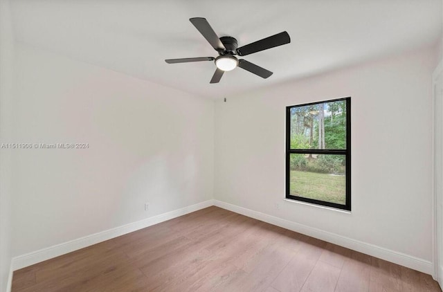 15763 Alexander Run, Jupiter, FL 33478 - empty room featuring baseboards, light wood-type flooring, and ceiling fan