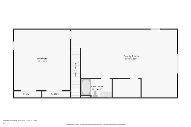 420 SE Bancroft Ct, Port Saint Lucie, FL 34984 - property floor plan