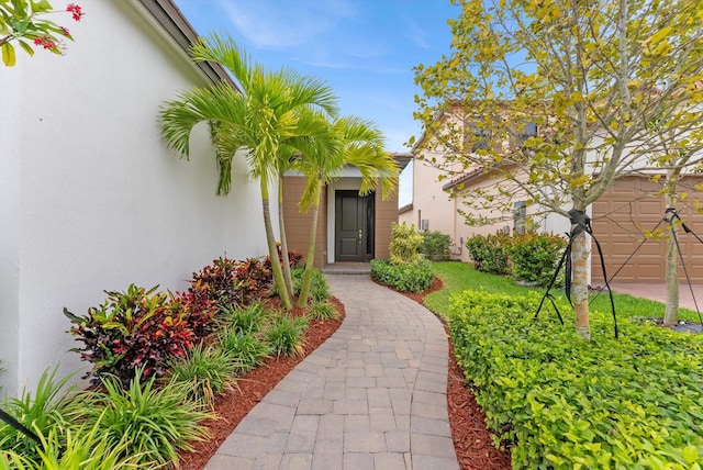 16390 Sea Turtle Pl, The Acreage, FL 33470 - view of exterior entry with stucco siding