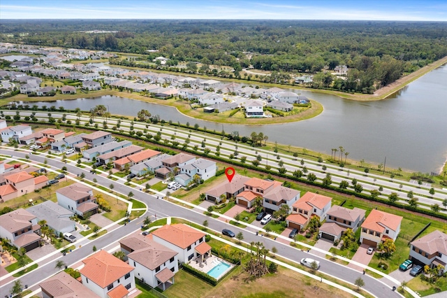 16390 Sea Turtle Pl, The Acreage, FL 33470 - drone / aerial view featuring a residential view and a water view