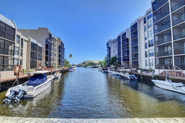 7 Royal Palm Way Unit 202, Boca Raton, FL 33432 - dock featuring a water view
