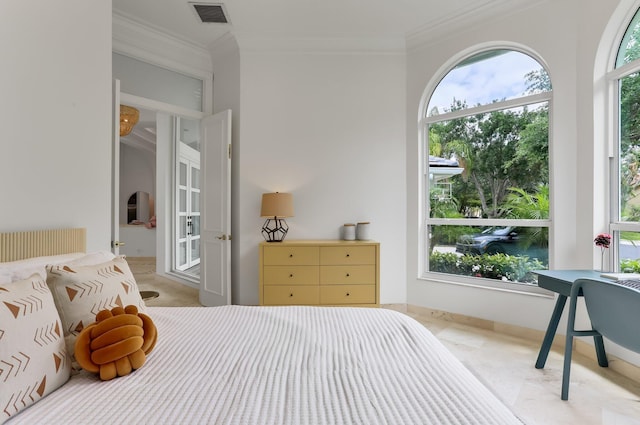 6247 NW 33rd Ave, Boca Raton, FL 33496 - bedroom featuring ornamental molding and visible vents
