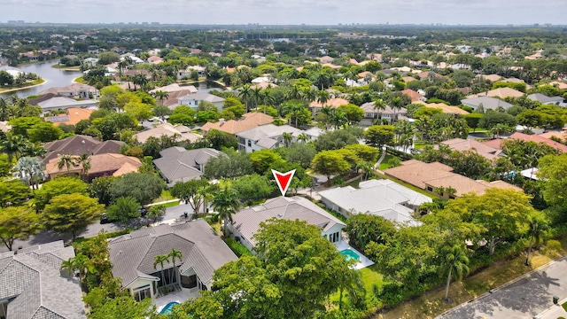 6247 NW 33rd Ave, Boca Raton, FL 33496 - bird's eye view with a residential view and a water view