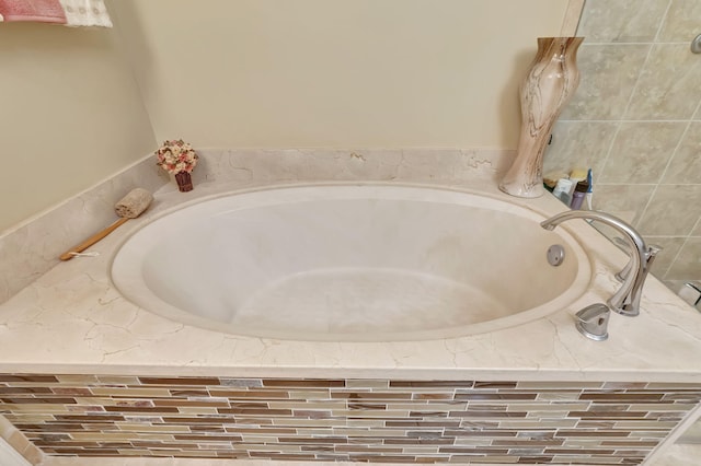 bathroom with a bath