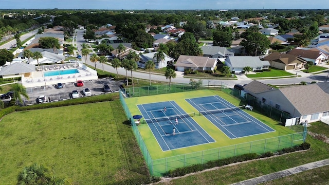 252 Brier Cir, Jupiter, FL 33458 - aerial view of residential area with a pool area