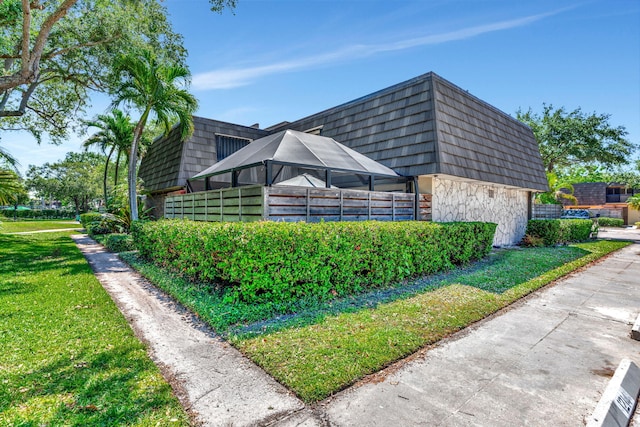 surrounding community featuring a lawn