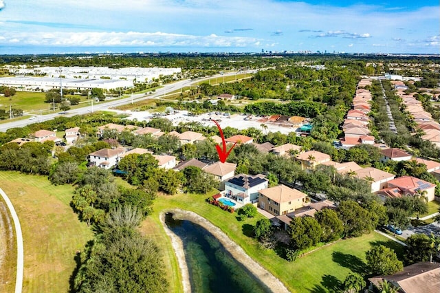 865 Gazetta Way, West Palm Beach, FL 33413 - drone / aerial view with a residential view and a water view