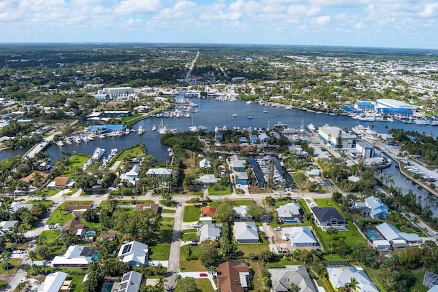 4732 SE Starling Cir, Stuart, FL 34997 - bird's eye view with a residential view and a water view