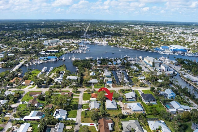 4732 SE Starling Cir, Stuart, FL 34997 - aerial view featuring a residential view and a water view