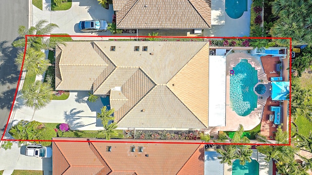 birds eye view of property