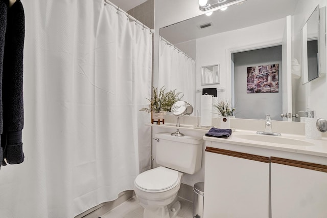 136 Centennial Ct, Deerfield Beach, FL 33442 - full bath featuring toilet, vanity, tile patterned floors, and visible vents