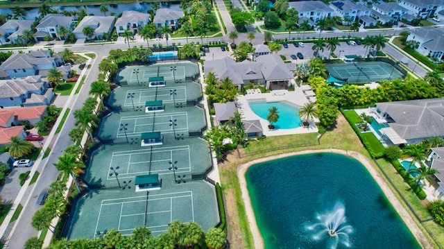 7015 NW 27th Ave, Boca Raton, FL 33496 - birds eye view of property with a residential view and a water view