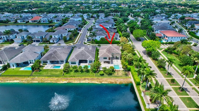 7015 NW 27th Ave, Boca Raton, FL 33496 - bird's eye view with a residential view and a water view