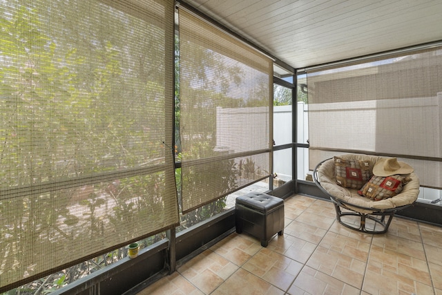 view of sunroom
