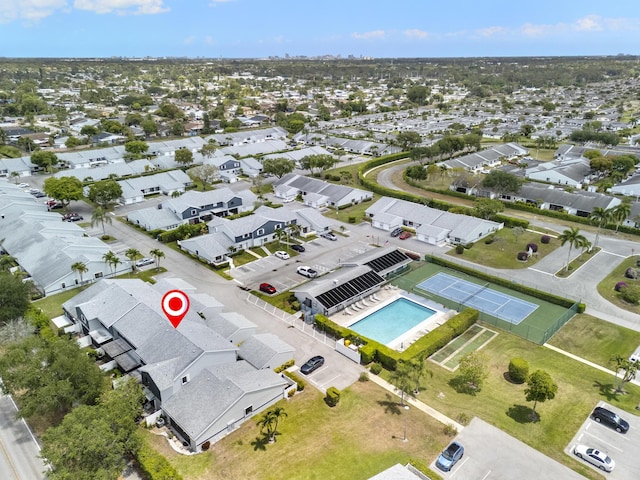 birds eye view of property featuring a residential view