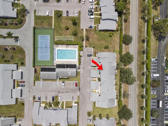 birds eye view of property
