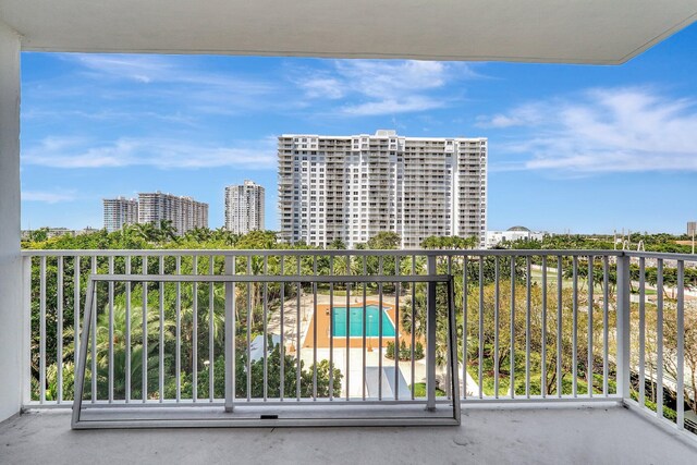 view of balcony