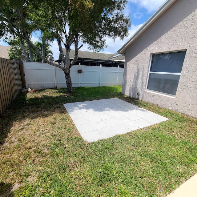 6374 Robinson St, Jupiter, FL 33458 - view of yard with a patio area and a fenced backyard
