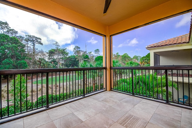 15688 Italian Cypress Way, Wellington, FL 33414 - balcony with ceiling fan
